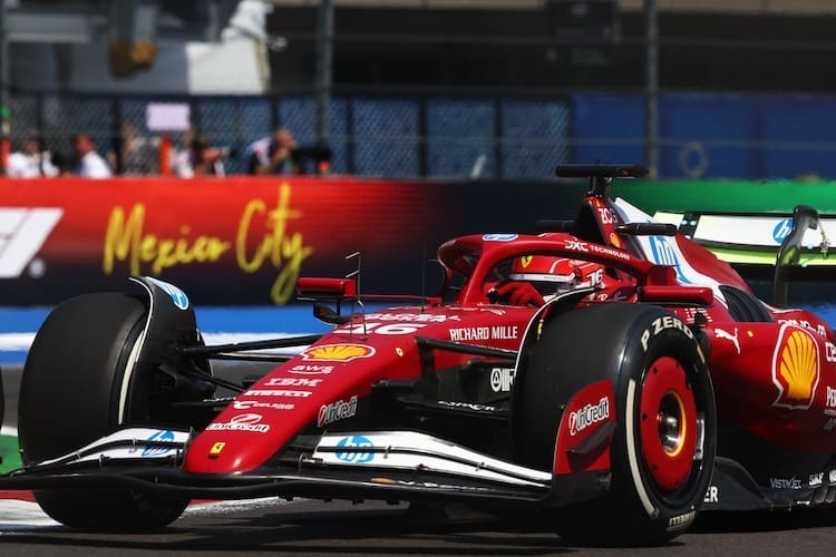 Charles Leclerc im Ferrari