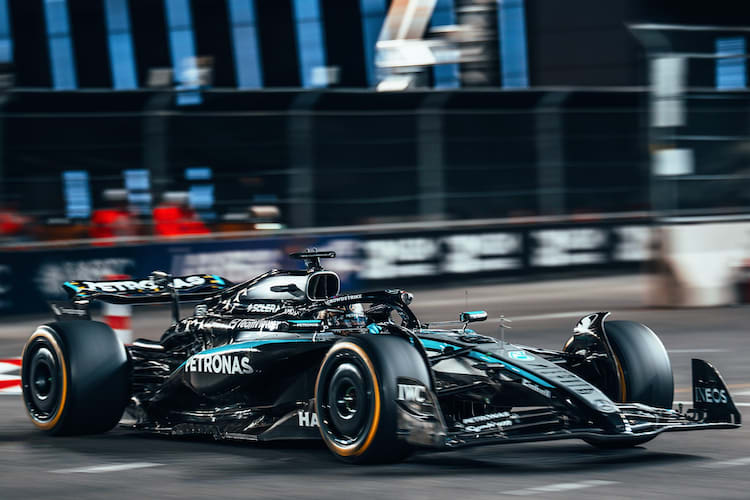 George Russell hat die Nase vorn