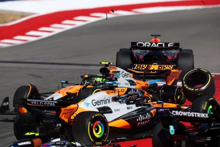 McLaren schon kurz nach dem Start zum Sprint out