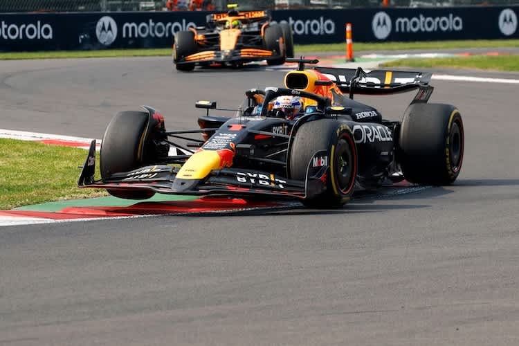 Max Verstappen und Lando Norris 2024 in Mexiko