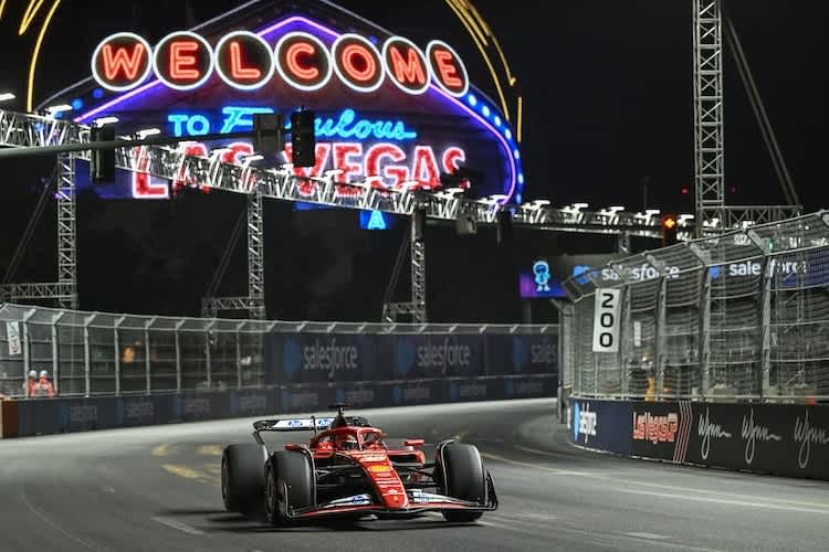 Charles Leclerc 2024 in Las Vegas