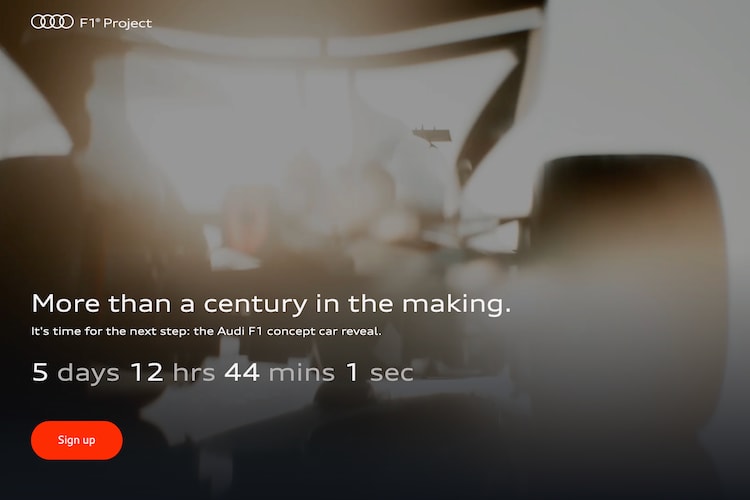 Audi in der Formel 1: Der Countdown läuft ...