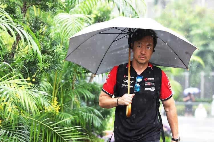 Haas-Teamchef Ayao Komatsu in Singapur