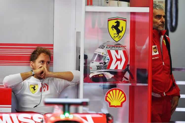 Sebastian Vettel und Maurizio Arrivabene: Funkstille 2018 in Mexiko