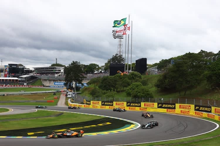 Lando Norris hat in Brasilien die Nase vorn