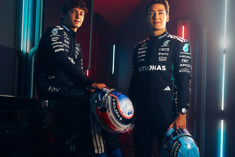 Kimi Antonelli und George Russell