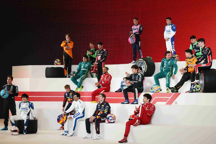 So posierten die Fahrer vor der GP-Saison 2025