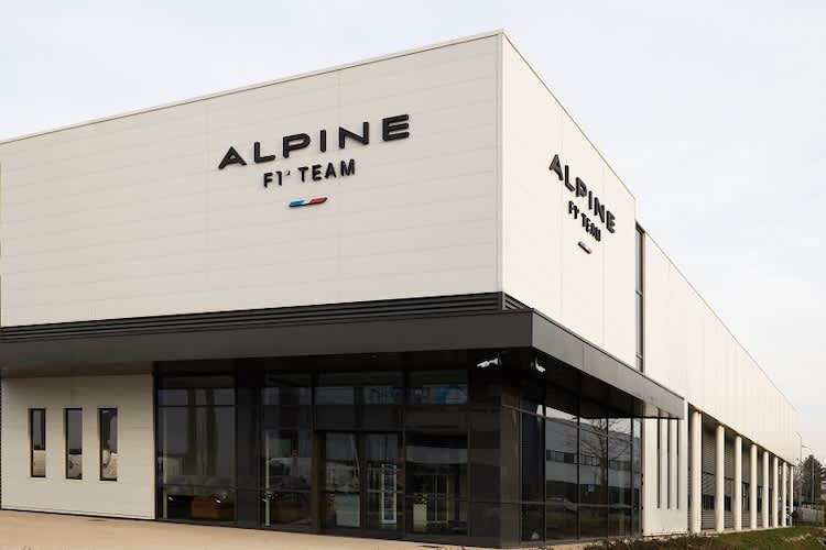 Die Fabrik von Alpine F1