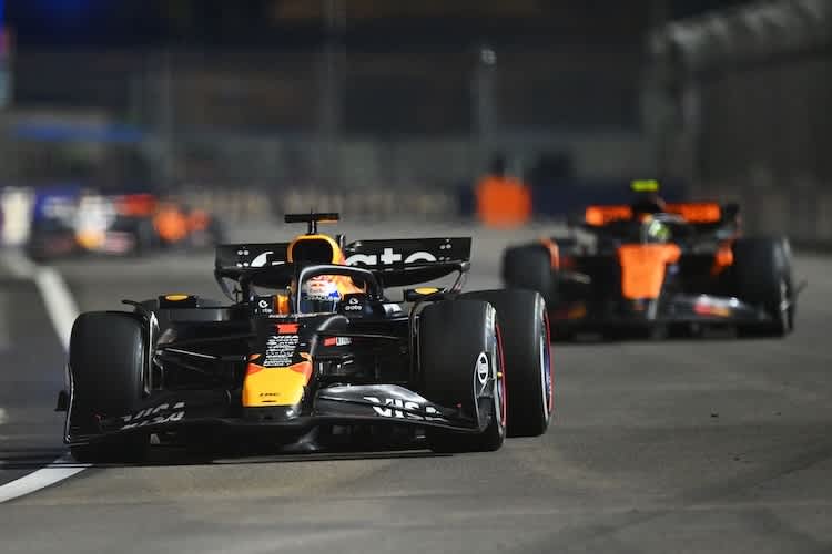 Max Verstappen vor Lando Norris