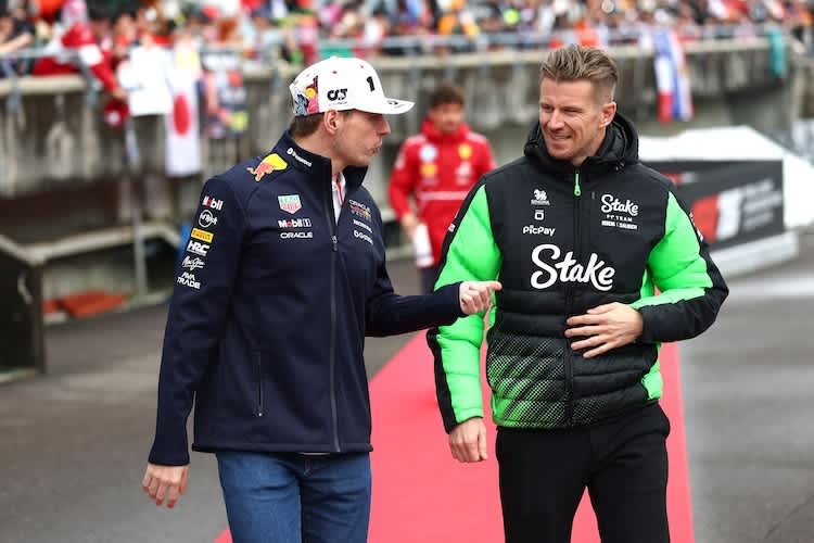 Max Verstappen und Nico Hülkenberg