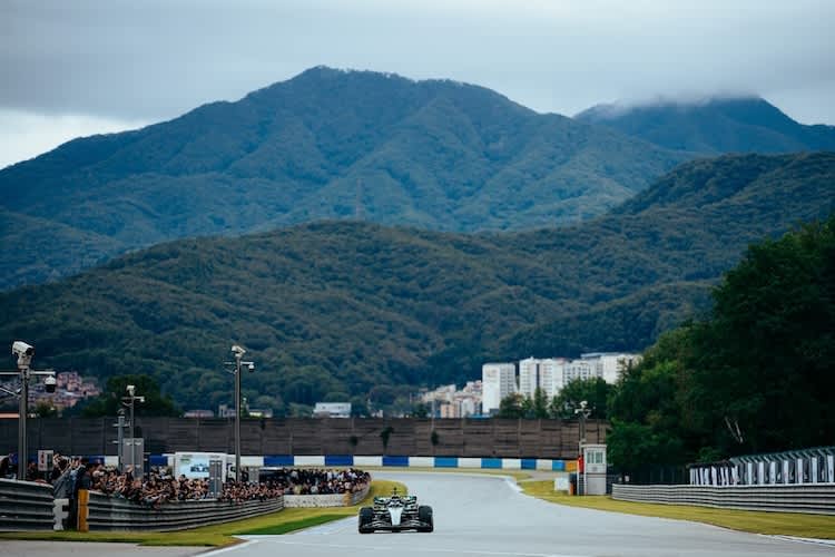 Bottas unterwegs in Südkorea