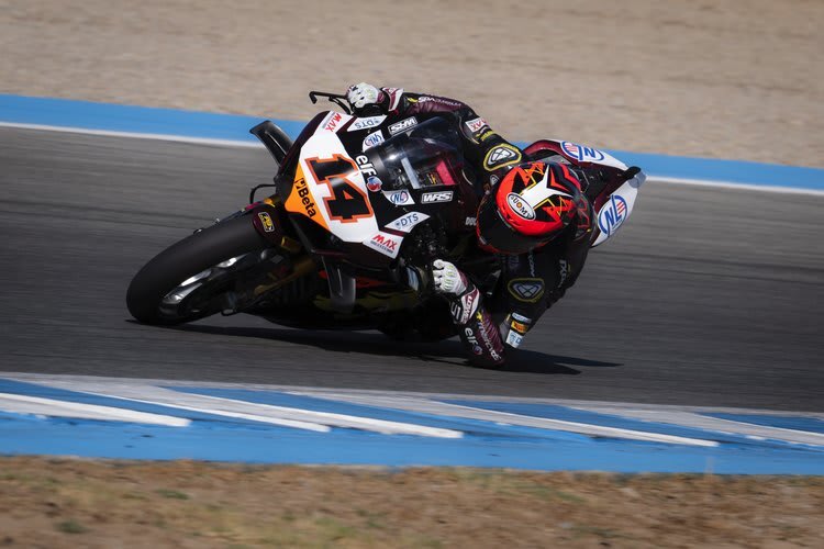 Sam Lowes beim Superbike-Test in Jerez