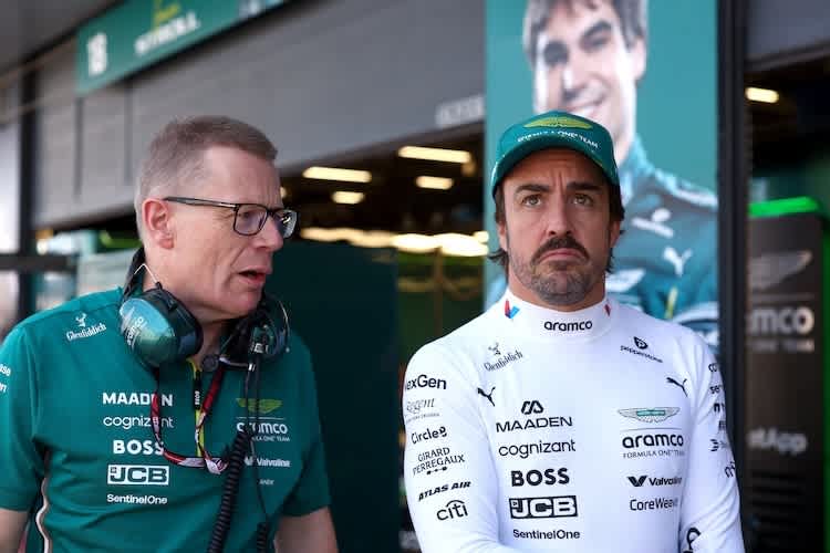 Andy Cowell und Fernando Alonso