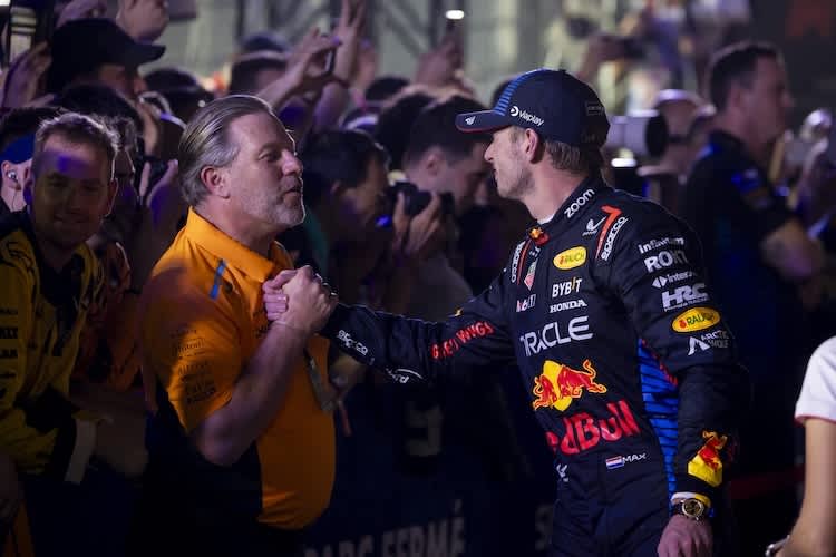 Zak Brown und Max Verstappen