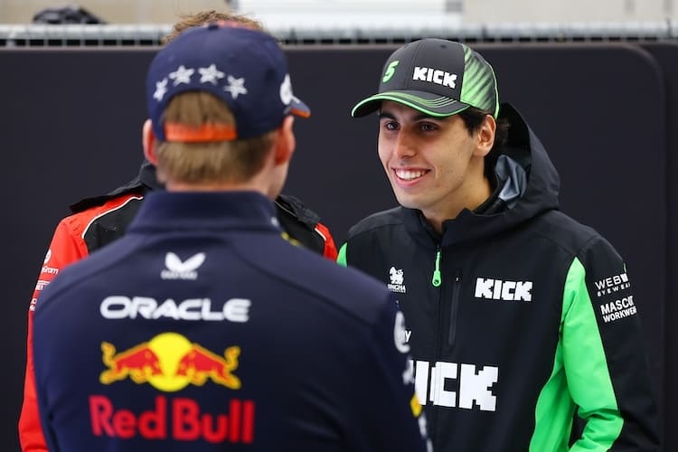 Max Verstappen und Gabriel Bortoleto