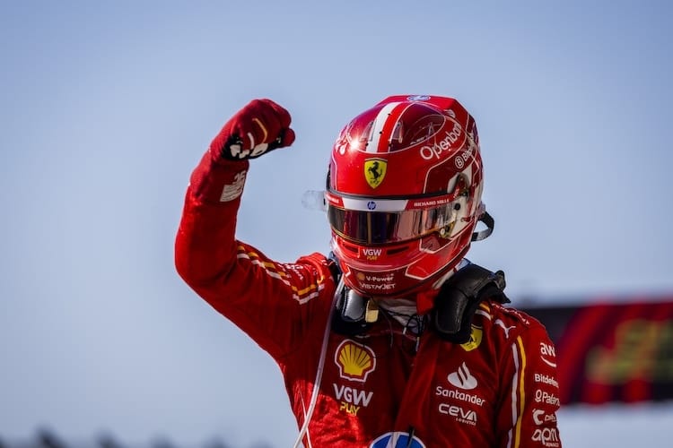 Charles Leclerc in Texas 2024