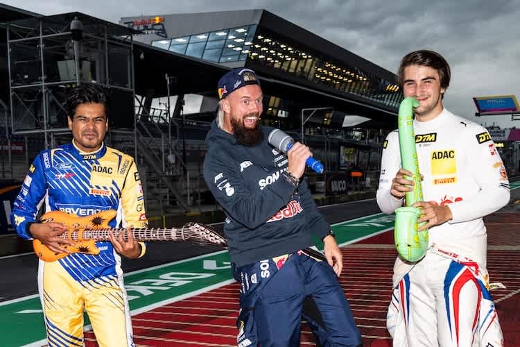 Freunde der harten Musik: Arjun Maini, Nicki Thiim und Ben Dörr