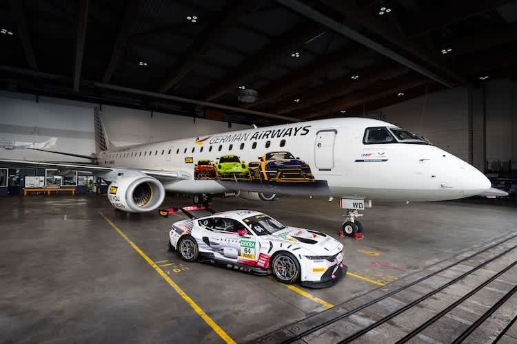 Die Embraer E190-100LR im DTM-Design