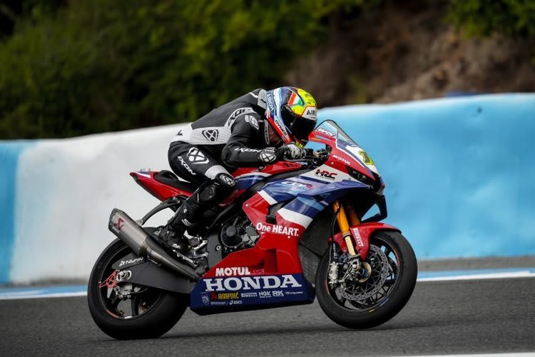Ryan Vickers beim Superbike-Test in Jerez