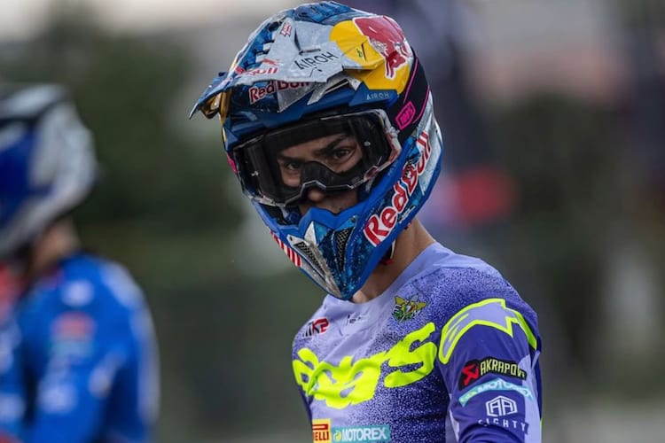 Andrea Adamo trainiert derzeit mit dem 450er-Bike