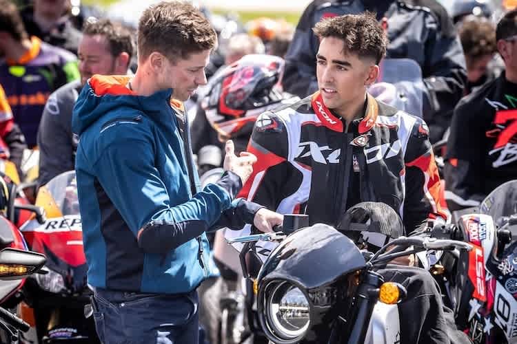 Casey Stoner und Senna Agius