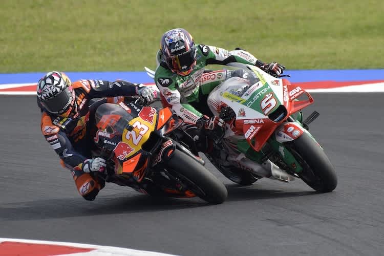 Robust: Bastianinis Attacke gegen Johann Zarco für Platz 10