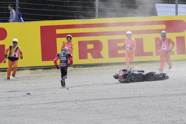 Marco Bezzecchi stürzte wie Teamkollege Jorge Martin zweimal