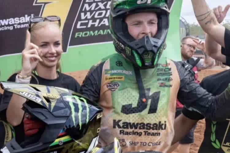 Kawasaki-Held Romain Febvre ist nach dem Gewinn des zweiten WM-Titels überglücklich