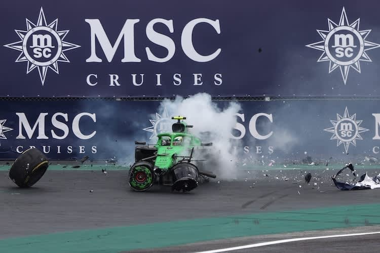 Gabriel Bortoleto: Crash im Sprint von Brasilien