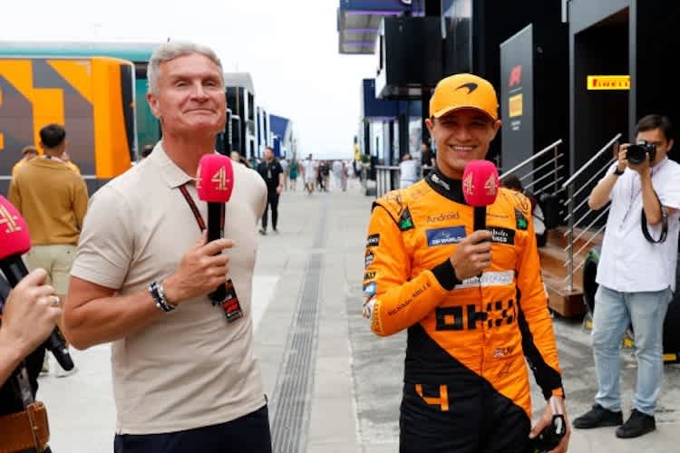 David Coulthard und Lando Norris letztes Jahr