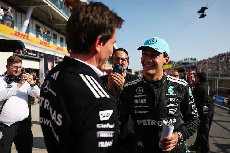 Toto Wolff und George Russell
