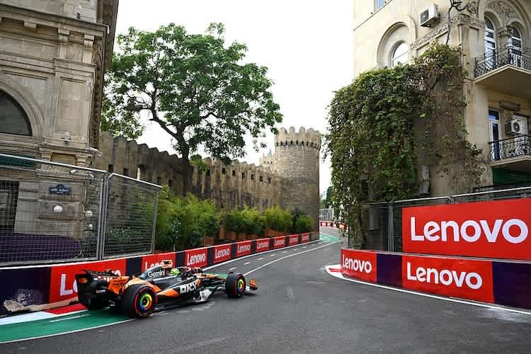 Lando Norris in Baku
