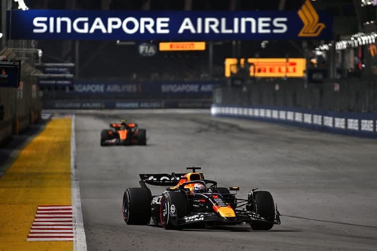 Hauptsache vor McLaren: Max Verstappen in Singapur