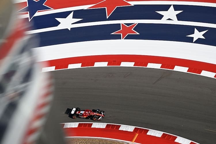 Charles Leclerc in Austin