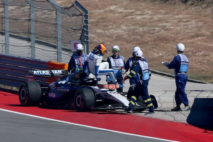Carlos Sainz musste das Rennen in Austin nach sieben Runden und einem Crash beenden