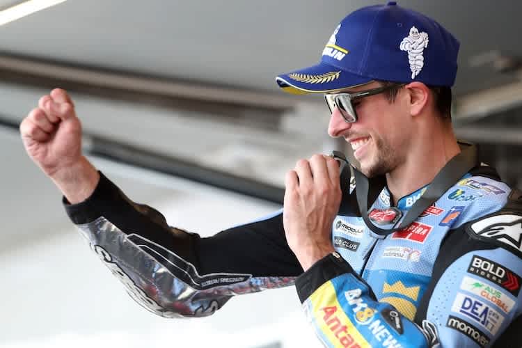 Alex Marquez rutschte durch den Ausfall von Bruder Marc auf die zweite Position