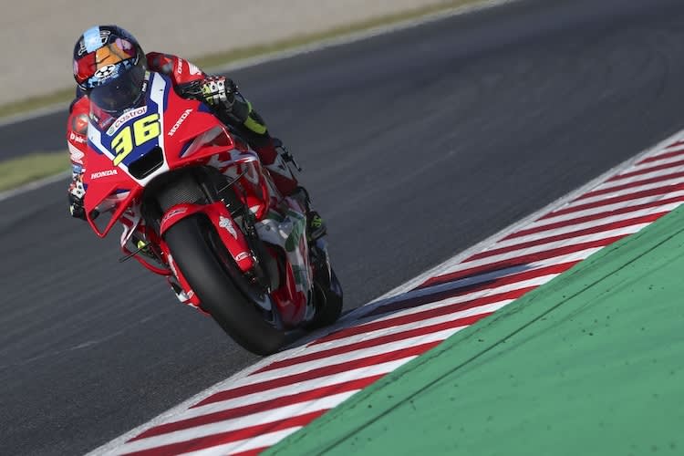 Platz 4 im Zeittraining und auch in Sachen Topspeed weit vorne: Honda-Werksfahrer Joan Mir