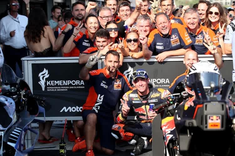 Pedro Acosta ließ KTM mit Platz 2 in Mandalika jubeln