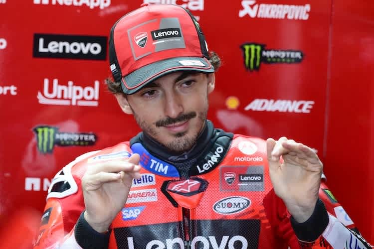 zu 50 Prozent im Aufwind: Ducati-Werkspilot Pecco Bagnaia