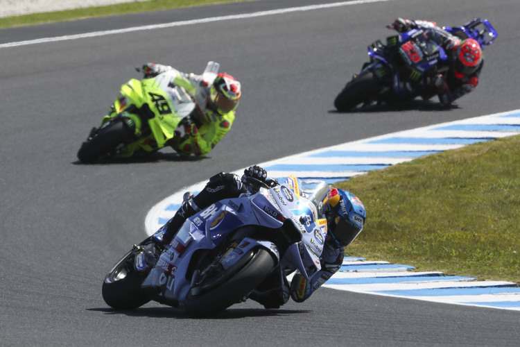 Alex Marquez vor Di Giannantonio und Quartararo