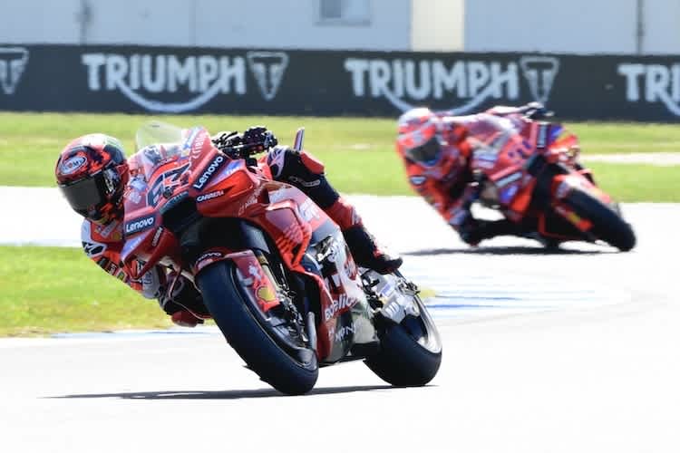Francesco Bagnaia ließ lediglich Testpilot Michele Pirro hinter sich