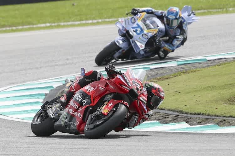 Francesco Bagnaia setzte sich zeitig von Alex Marquez ab