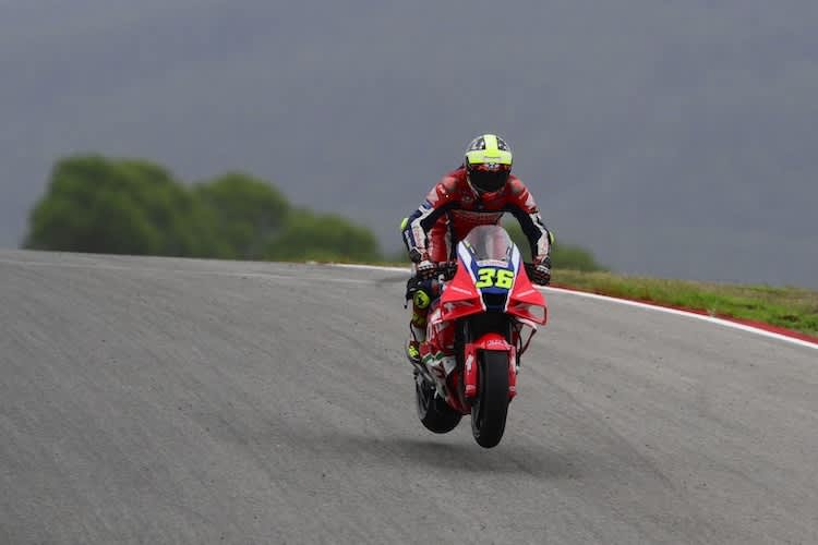 Flog in Portimao nicht bis zum Zielstrich: Honda-Pilot Joan Mir