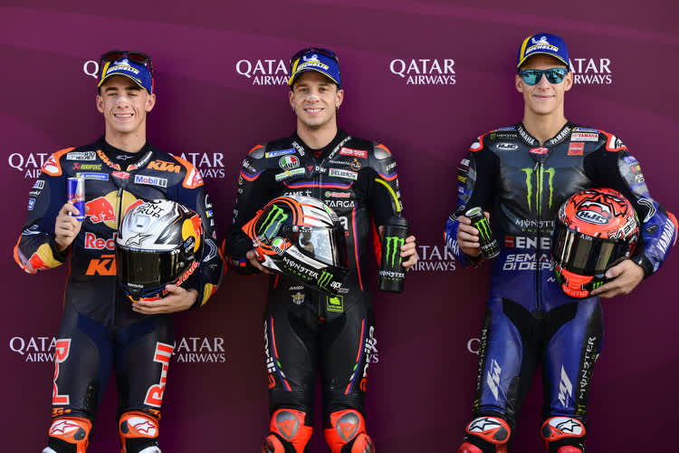 Die Top-3 im MotoGP-Q2