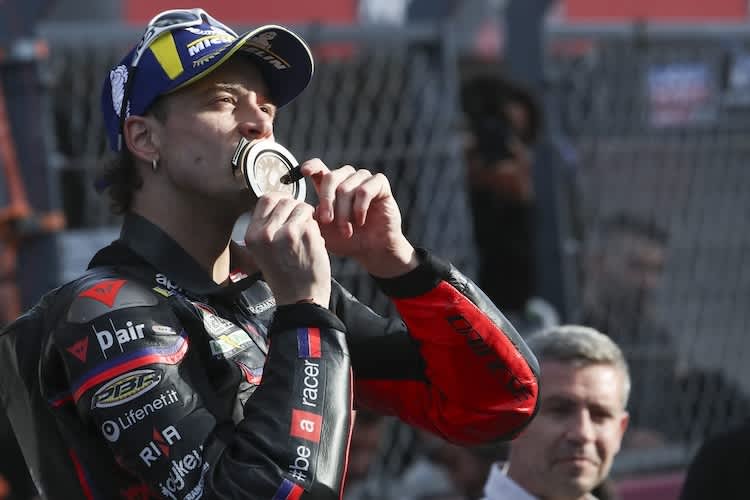 Podestplatz 11 mit Aprilia: Bezzecchi sprintete zu Platz 3