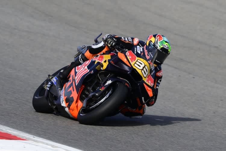 Brad Binder trieb die KTM RC16 bis auf Platz 5