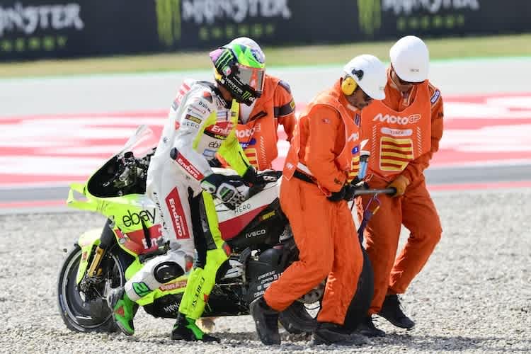 Franco Morbidelli widersetzte sich nach seinem Crash den Anweisungen der Marshals