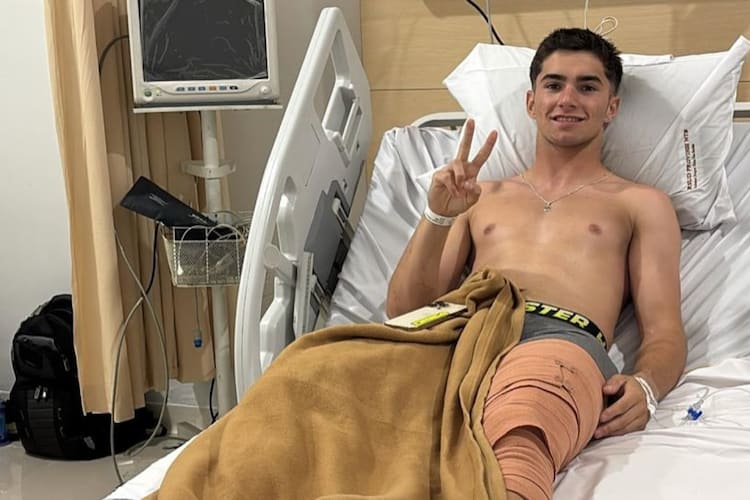 Pechvogel David Munoz im Krankenhaus auf der Insel Lombok