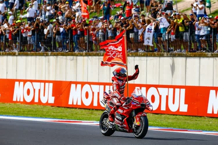 Marc Marquez gewann das Ducati-Heimrennen in Misano