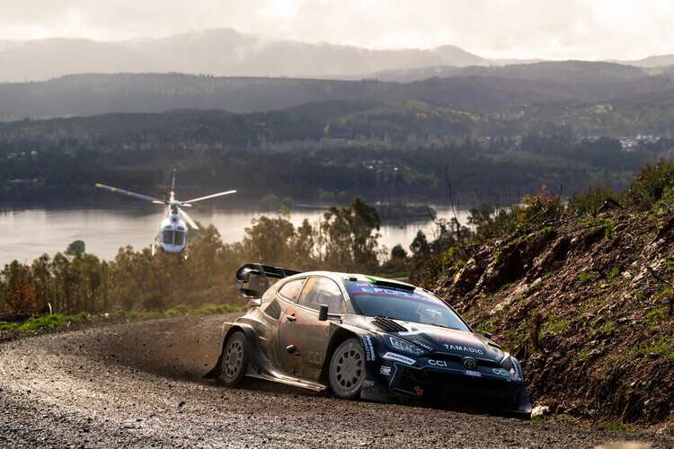 Der WM-Führende Elfyn Evans (Toyota) liegt vor dem Finaltag bei der Rallye Chile auf Platz zwei